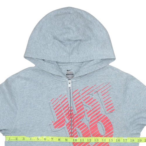 Teens UK Size L Nike Grey Full Zip Hoodie