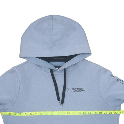 Mens UK Size M Hollister Blue Pullover Hoodie
