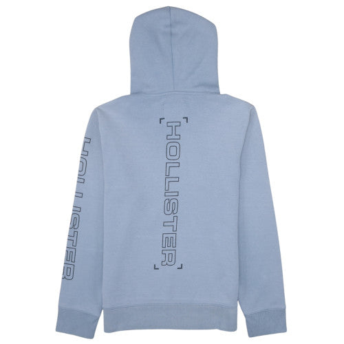 Mens UK Size M Hollister Blue Pullover Hoodie