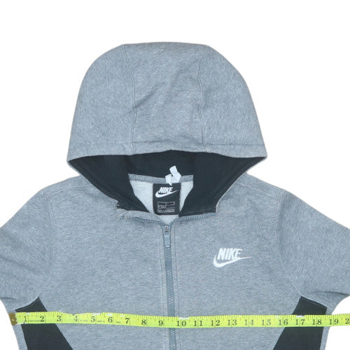 Teens UK Size L Nike Grey Full Zip Hoodie