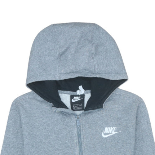 Teens UK Size L Nike Grey Full Zip Hoodie