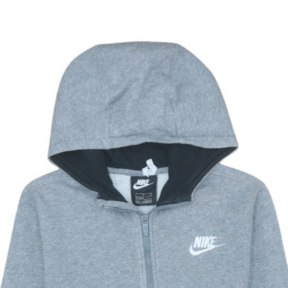 Teens UK Size L Nike Grey Full Zip Hoodie