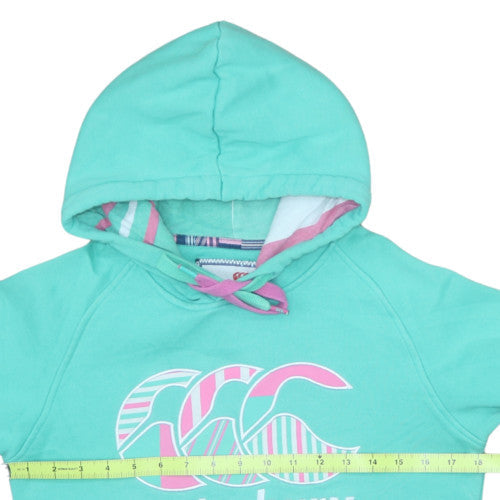 Womens UK Size M Canterbury Green Pullover Hoodie