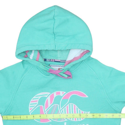 Womens UK Size M Canterbury Green Pullover Hoodie