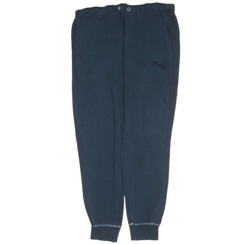 Mens UK Size L PUMA Regular Fit Jogger Black Trousers