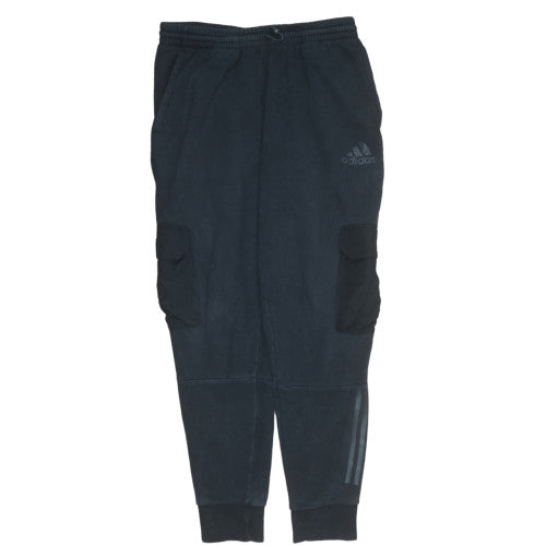 Mens UK Size M adidas Regular Fit Jogger Black Trousers