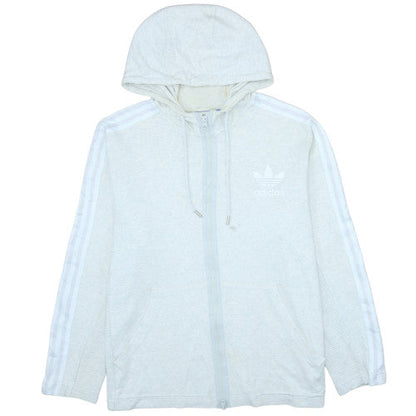 Mens UK Size XL adidas Beige Full Zip Hoodie
