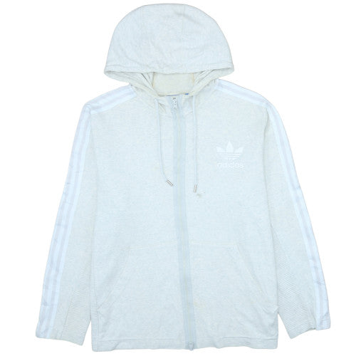 Mens UK Size XL adidas Beige Full Zip Hoodie