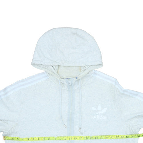 Mens UK Size XL adidas Beige Full Zip Hoodie
