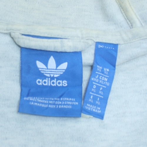 Mens UK Size XL adidas Beige Full Zip Hoodie