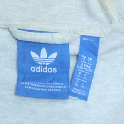 Mens UK Size XL adidas Beige Full Zip Hoodie