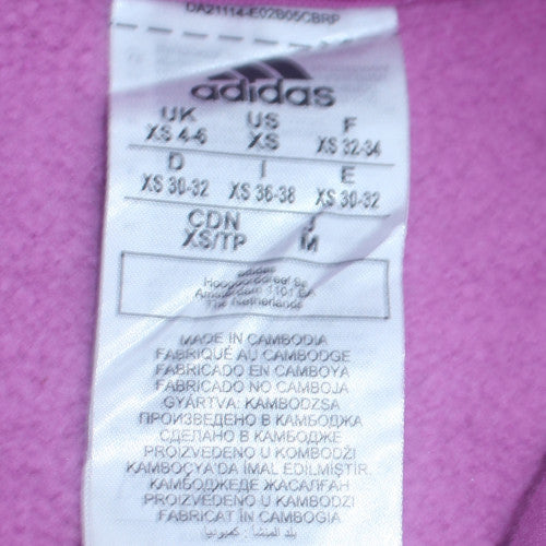 Womens UK Size XS adidas Purple Pullover Hoodie
