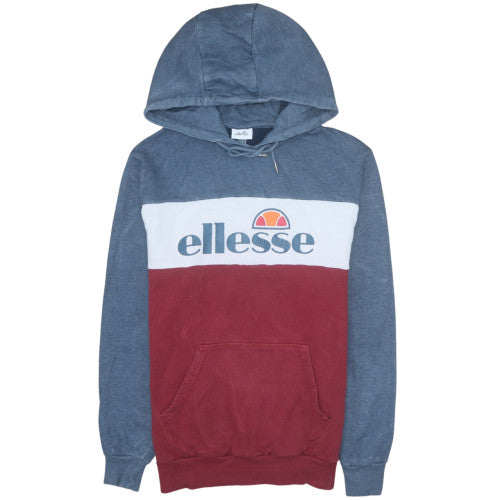 Mens UK Size M ellesse Blue Pullover Hoodie