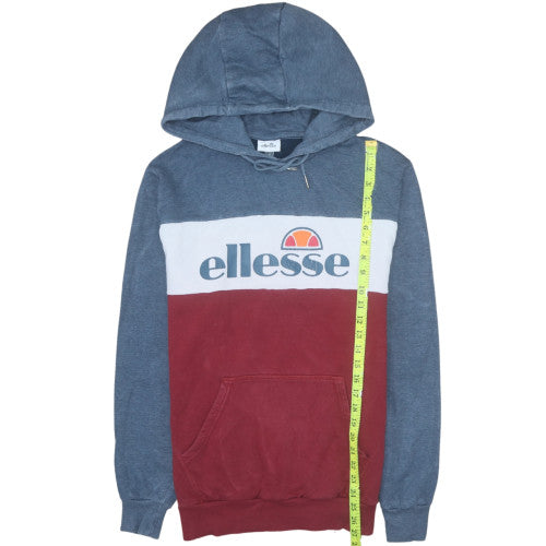 Mens UK Size M ellesse Blue Pullover Hoodie