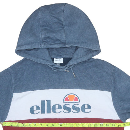 Mens UK Size M ellesse Blue Pullover Hoodie