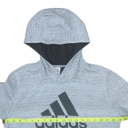 Boys UK Size 13-14 Years adidas Grey Pullover Hoodie