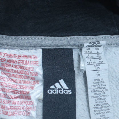Boys UK Size 13-14 Years adidas Grey Pullover Hoodie