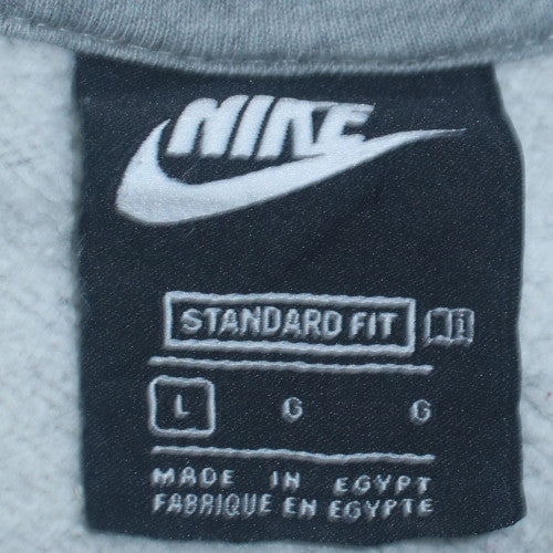 Mens UK Size L Nike Grey Pullover Hoodie