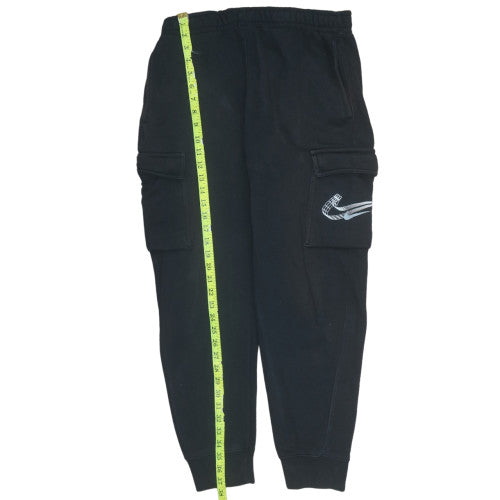 Mens UK Size M Nike Regular Fit Jogger Black Trousers