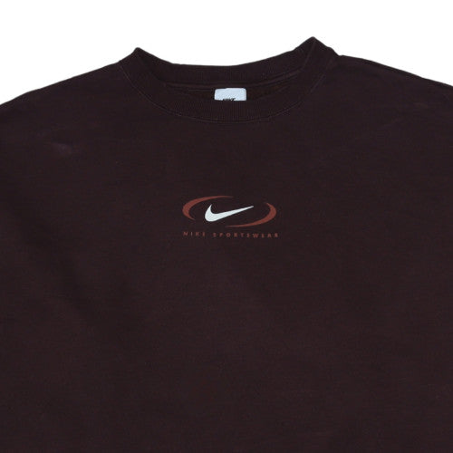 Mens UK Size XL Nike Brown Pullover Sweatshirt