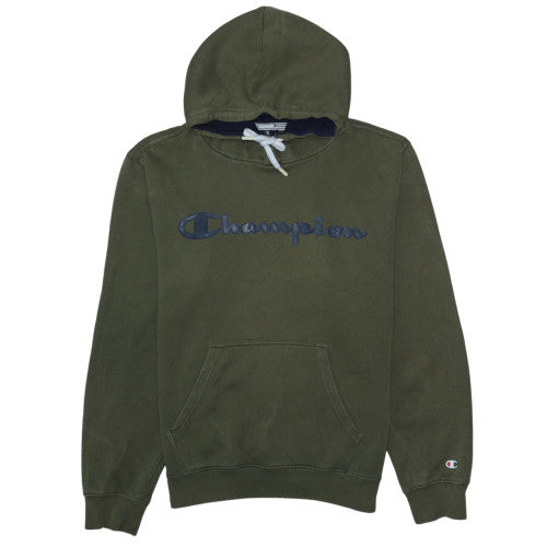 Mens UK Size S Champion Green Pullover Hoodie