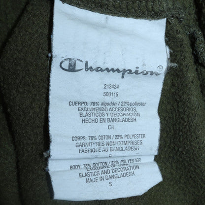 Mens UK Size S Champion Green Pullover Hoodie