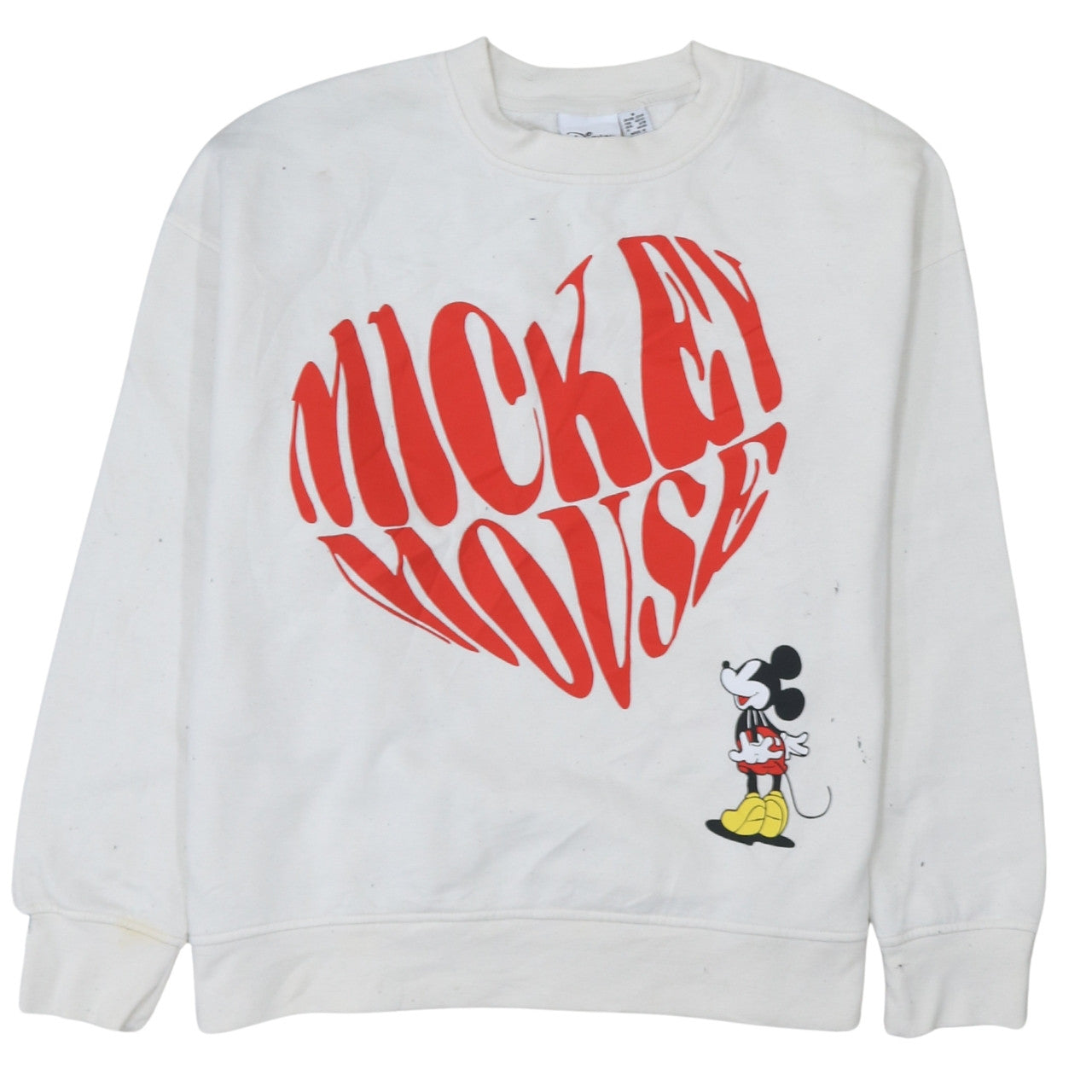 Womens UK Size 12 Disney White Pullover Sweatshirt
