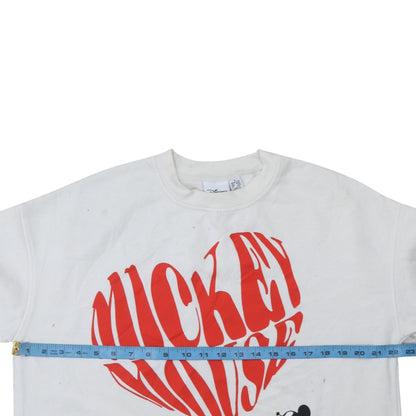 Womens UK Size 12 Disney White Pullover Sweatshirt
