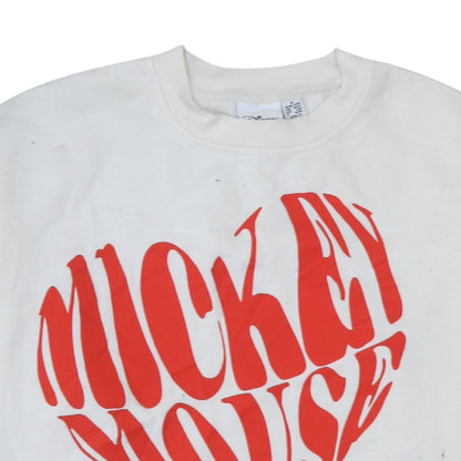 Womens UK Size 12 Disney White Pullover Sweatshirt