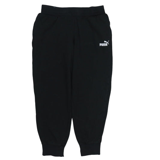 Mens UK Size M PUMA Regular Fit Jogger Black Trousers