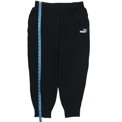 Mens UK Size M PUMA Regular Fit Jogger Black Trousers