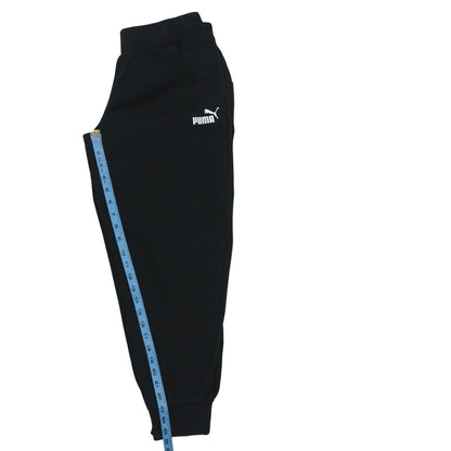 Mens UK Size M PUMA Regular Fit Jogger Black Trousers