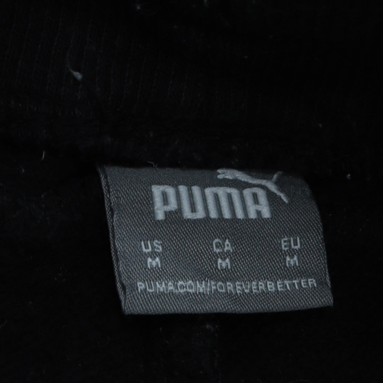 Mens UK Size M PUMA Regular Fit Jogger Black Trousers