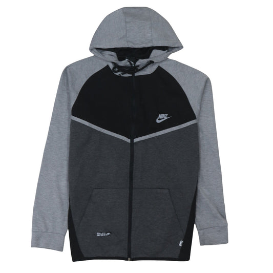 Mens UK Size L Nike Grey Full Zip Hoodie