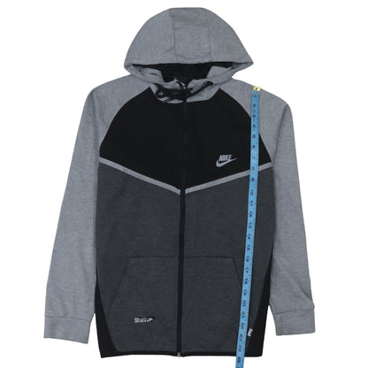 Mens UK Size L Nike Grey Full Zip Hoodie