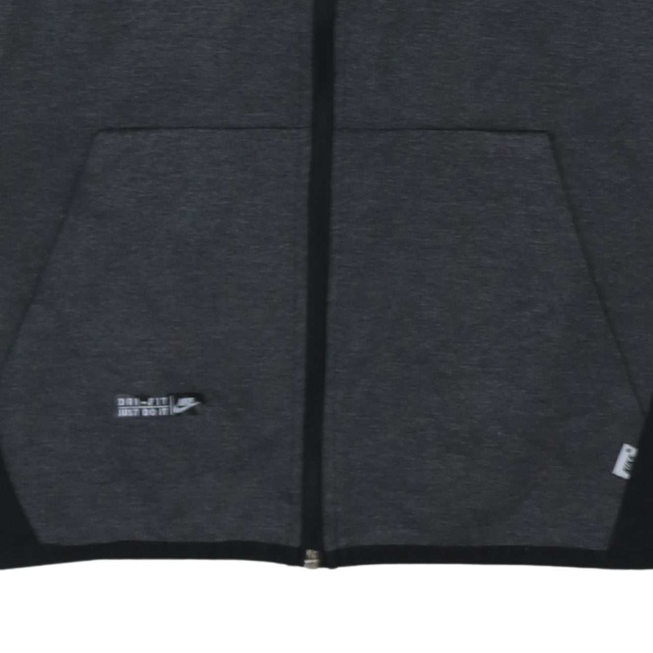 Mens UK Size L Nike Grey Full Zip Hoodie