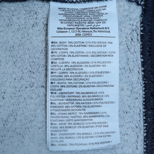Mens UK Size XL Nike Blue Pullover Sweatshirt