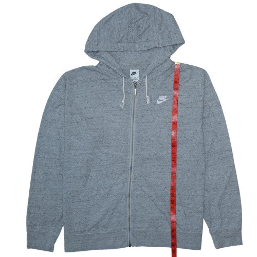 Mens UK Size 2XL Nike Grey Full Zip Hoodie