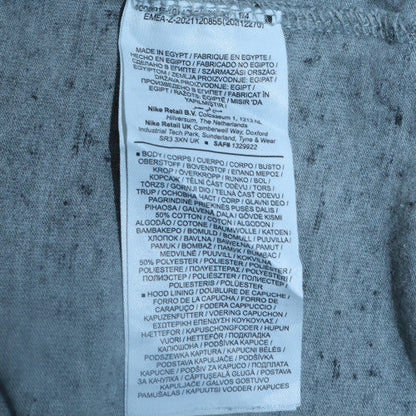 Mens UK Size 2XL Nike Grey Full Zip Hoodie