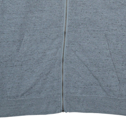 Mens UK Size 2XL Nike Grey Full Zip Hoodie