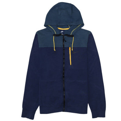 Mens UK Size L Nike Blue Full Zip Hoodie