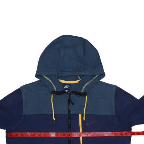 Mens UK Size L Nike Blue Full Zip Hoodie