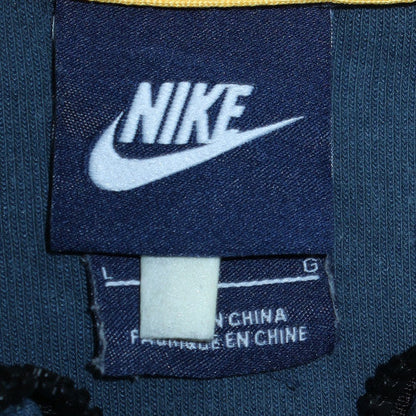 Mens UK Size L Nike Blue Full Zip Hoodie