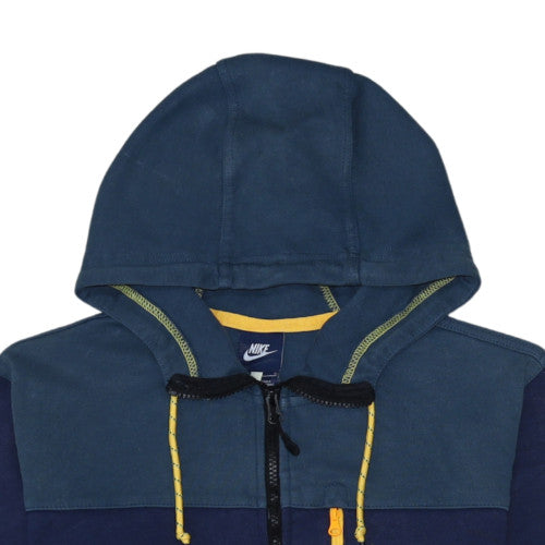 Mens UK Size L Nike Blue Full Zip Hoodie