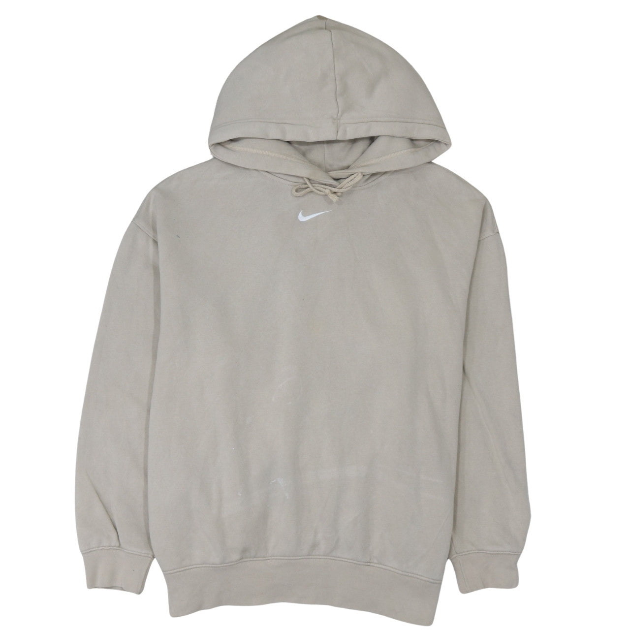 Mens UK Size M Nike Beige Pullover Hoodie