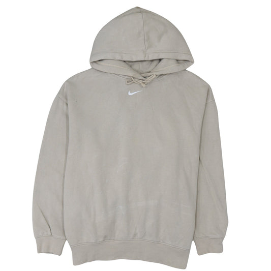 Mens UK Size M Nike Beige Pullover Hoodie