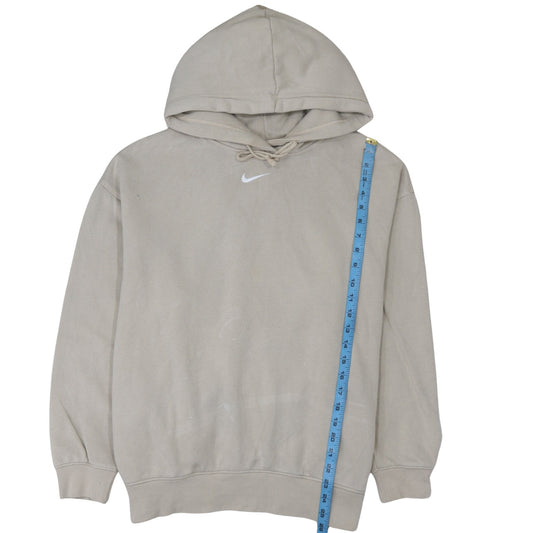 Mens UK Size M Nike Beige Pullover Hoodie