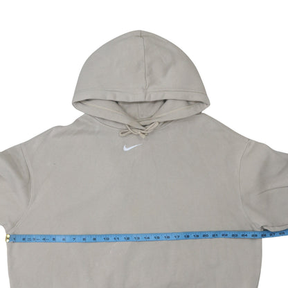 Mens UK Size M Nike Beige Pullover Hoodie