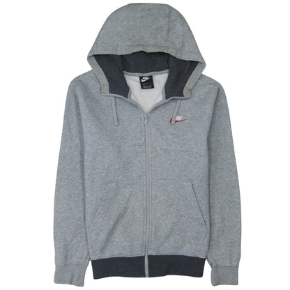 Mens UK Size S Nike Grey Full Zip Hoodie