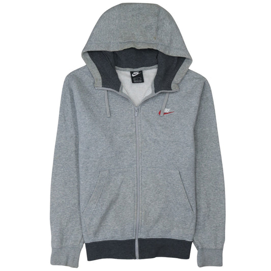 Mens UK Size S Nike Grey Full Zip Hoodie